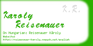 karoly reisenauer business card